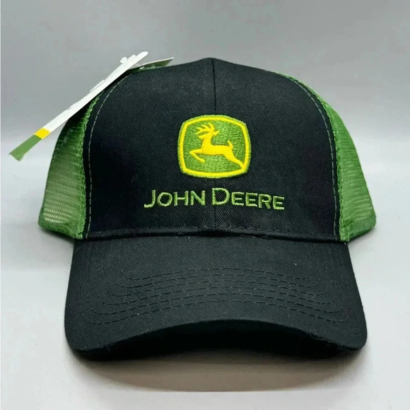 Official John Deere Hat Trucker Snap Back Baseball  Cap - Picture 2 of 8